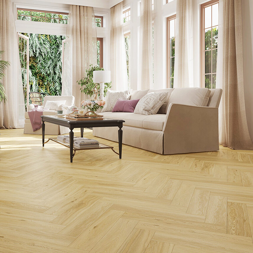 SPC Herringbone Luxury Vinyl Tile – ‘Natura’, image 1 of 2