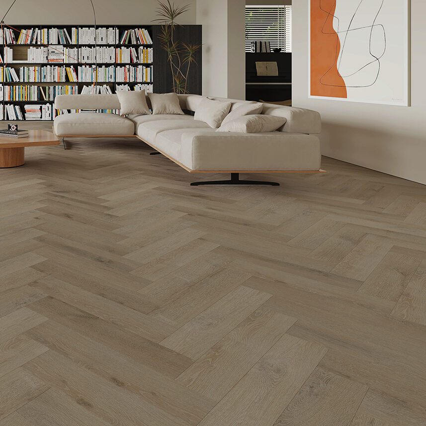 SPC Herringbone Luxury Vinyl Tile – ‘Caligo’, image 1 of 2