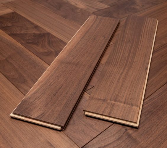 UV Oiled Herringbone Walnut 'Elysian' - American Black Walnut Hardwood
